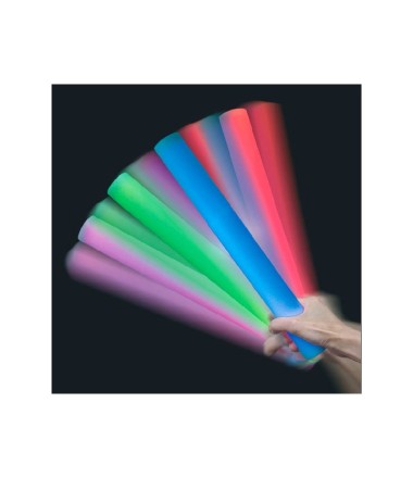 Šviečiančios putplasčio lazdos