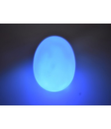 Spalvą keičiantis ovalo formos šviestuvas