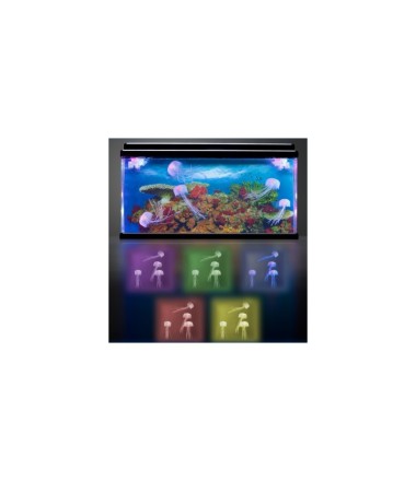 Didelis medūzų akvariumas - šviestuvas