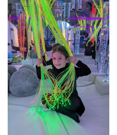 Įvairiaspalviai šviesos pluoštai -  150vnt.