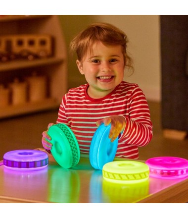 Sensorinių šviečiančių diskų rinkinys