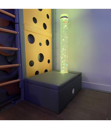 Bubulų vamzdis su paminkštintu pilku pagrindu - 183cm.