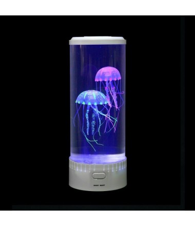 Šviečiantis akvariumas su medūzomis - 35 x 15 cm.