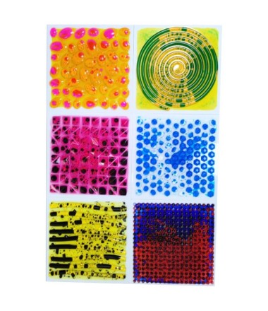 6 vnt sensorinių tekstūrinių plytelių rinkinys