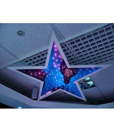 Žvaigždės formos lubų šviestuvas