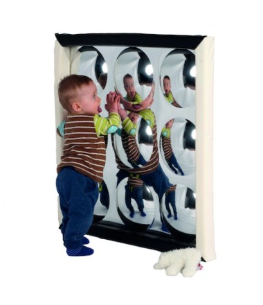 Burbulinis veidrodis su minkštu rėmu - 50 X 50cm.