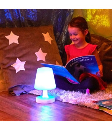 Spalvotai šviečiantis šviestuvas