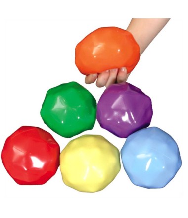Sunkių spalvotų kamuoliukų rinkinys - 9cm.