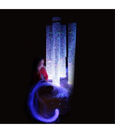 Burbulų vamzdis su kampiniu ir minkštu pagrindu - 1.8m.