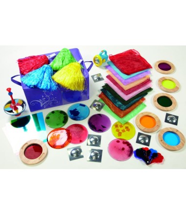 Spalvų pažinimo rinkinys šviesos lentai