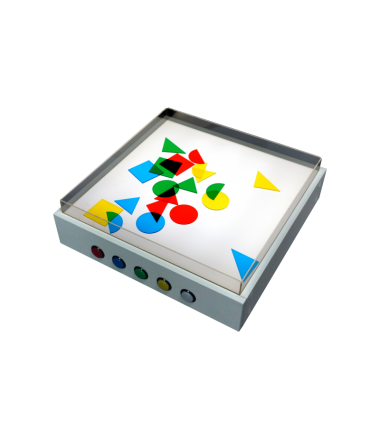 Šviesos staliukas - 60 x 60 x 12 cm.