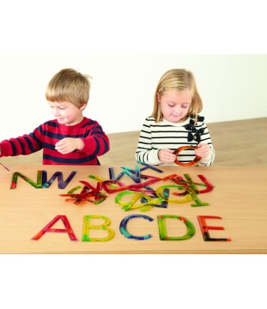 Didžiųjų raidžių rinkinys šviesos stalui - 26vnt.