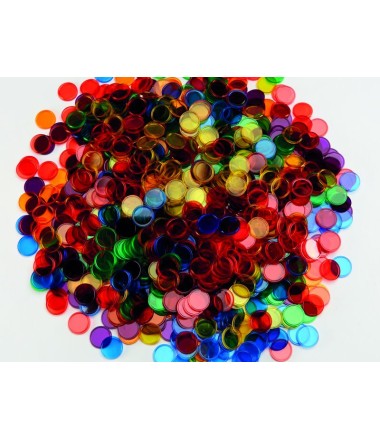 Spalvoti skrituliukai šviesos staliukui - 1000vnt.